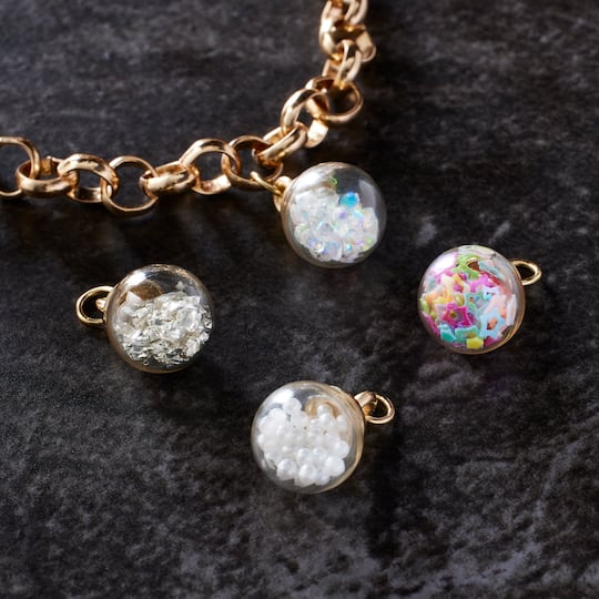 12 Pack: Mixed Shaker Ball Charm Set by Bead Landing™
